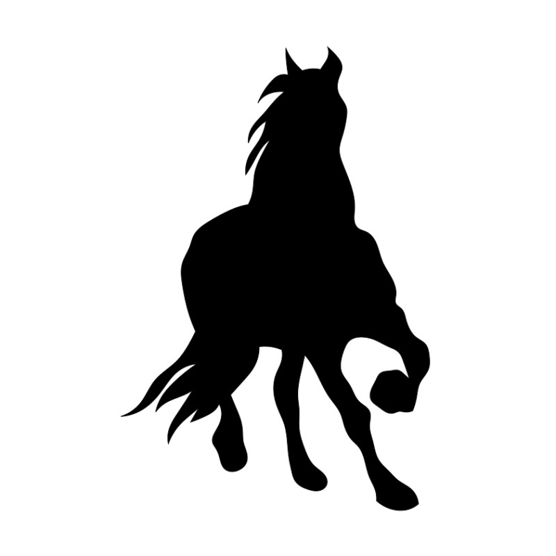 Naklejka koń - 12 cm