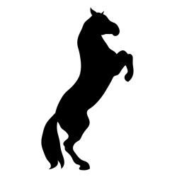 Naklejka koń - 12 cm