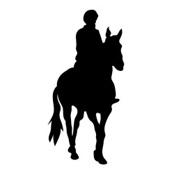 Naklejka koń - 12 cm