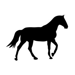 Naklejka koń - 12 cm