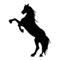 Naklejka koń - 12 cm