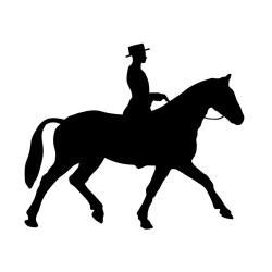 Naklejka koń - 12 cm