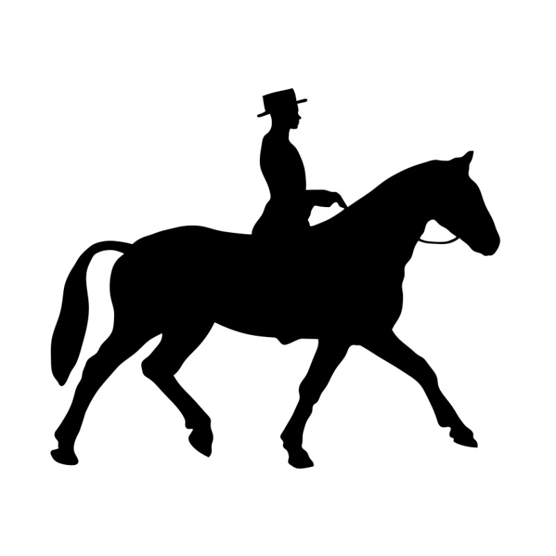 Naklejka koń - 12 cm