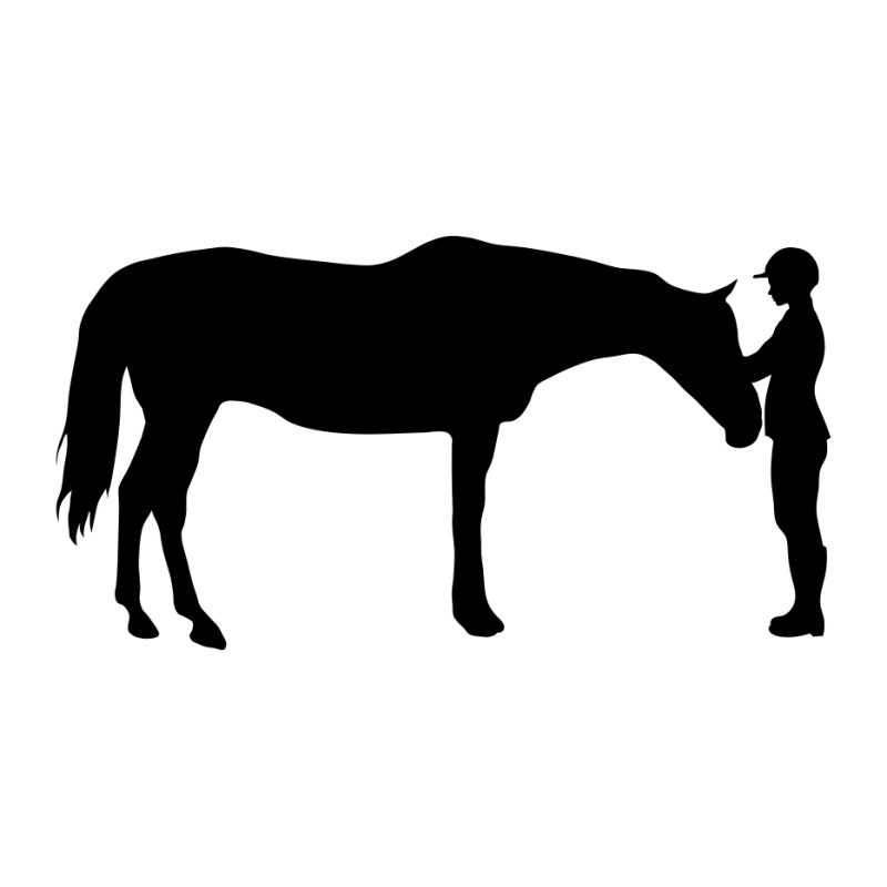 Naklejka koń - 12 cm