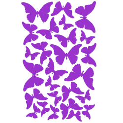 naklejki MOTYLE zestaw, wielkość 12, 9 i 6 cm