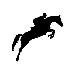 Naklejka koń - 12 cm