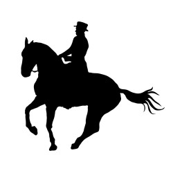 Naklejka koń - 12 cm