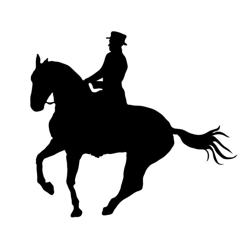 Naklejka koń - 12 cm