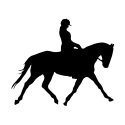 Naklejka koń - 12 cm