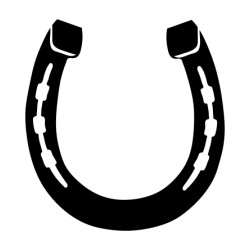 Naklejka koń - 12 cm