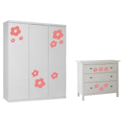 naklejki KWIATY zestaw 13 szt, 6, 10 i 15 cm, 60 kolorów