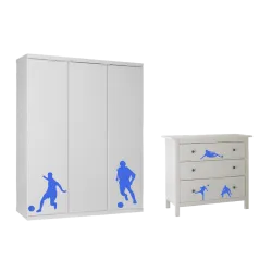 naklejki PIŁKARZE zestaw 6 szt, wielkość 15-30 cm