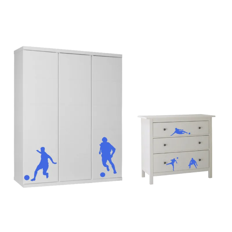 naklejki PIŁKARZE zestaw 6 szt, wielkość 15-30 cm