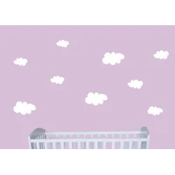 naklejki CHMURY zestaw 9 szt., od 15 do 28 cm