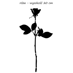 naklejka RÓŻA DEPECHE MODE wys. 20 cm 1 szt