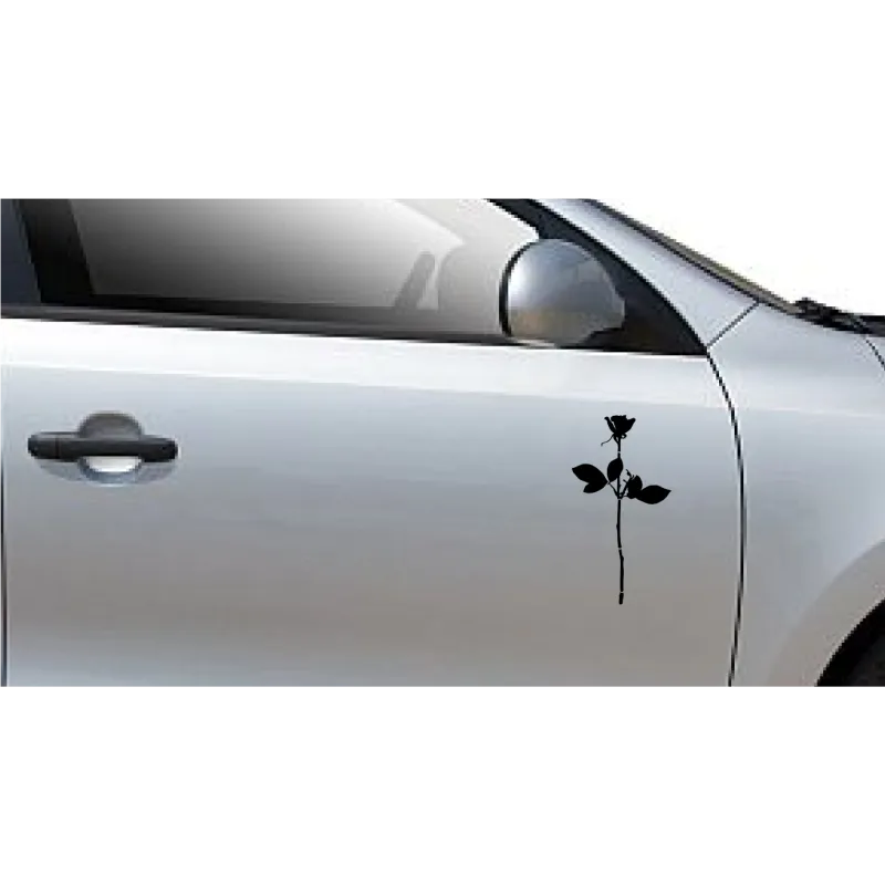 naklejka RÓŻA DEPECHE MODE wys. 20 cm  - zestaw 2 szt