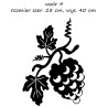 naklejka WINOROŚL wzór 4, 28x40 cm