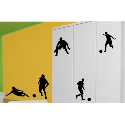 naklejki PIŁKARZE zestaw 5 szt, wielkość 28-38 cm