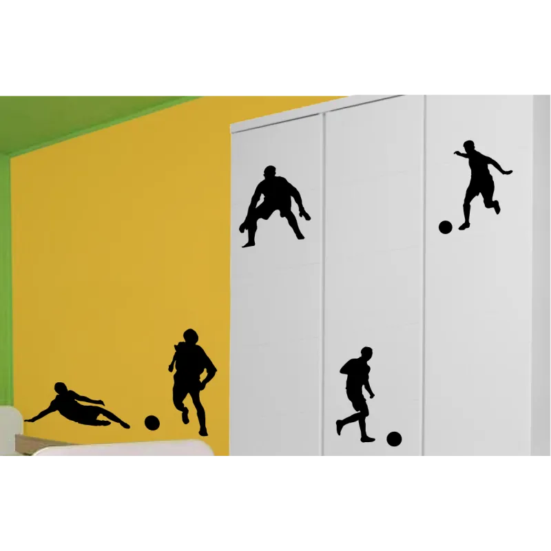 naklejki PIŁKARZE zestaw 5 szt, wielkość 28-38 cm