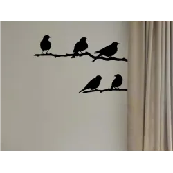 naklejki PTAKI NA GAŁĘZI zestaw, arkusz 95x28cm