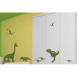 naklejki DINOZAURY zestaw 8 szt, wielkość 16-50 cm