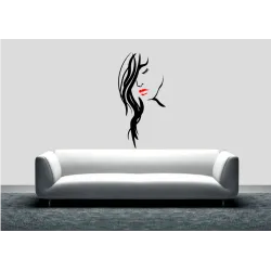 naklejka TWARZ KOBIETY 92x45 cm, 60 kolorów, wzór nr 1