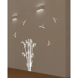 naklejka BAMBUS i WAŻKI 95x45 cm