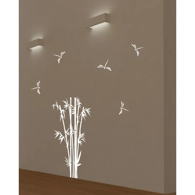 naklejka BAMBUS i WAŻKI 95x45 cm