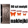 naklejki MOTYLE 90 szt, 60 kolorów