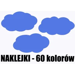 naklejki CHMURY zestaw 3 szt, 28x15 cm