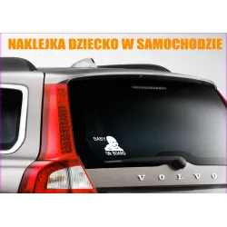 naklejka DZIECKO W SAMOCHODZIE - BABY ON BOARD - 60 kolorów