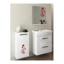 naklejka KWIAT ROŚLINA 3 sztuki 28x13 cm 