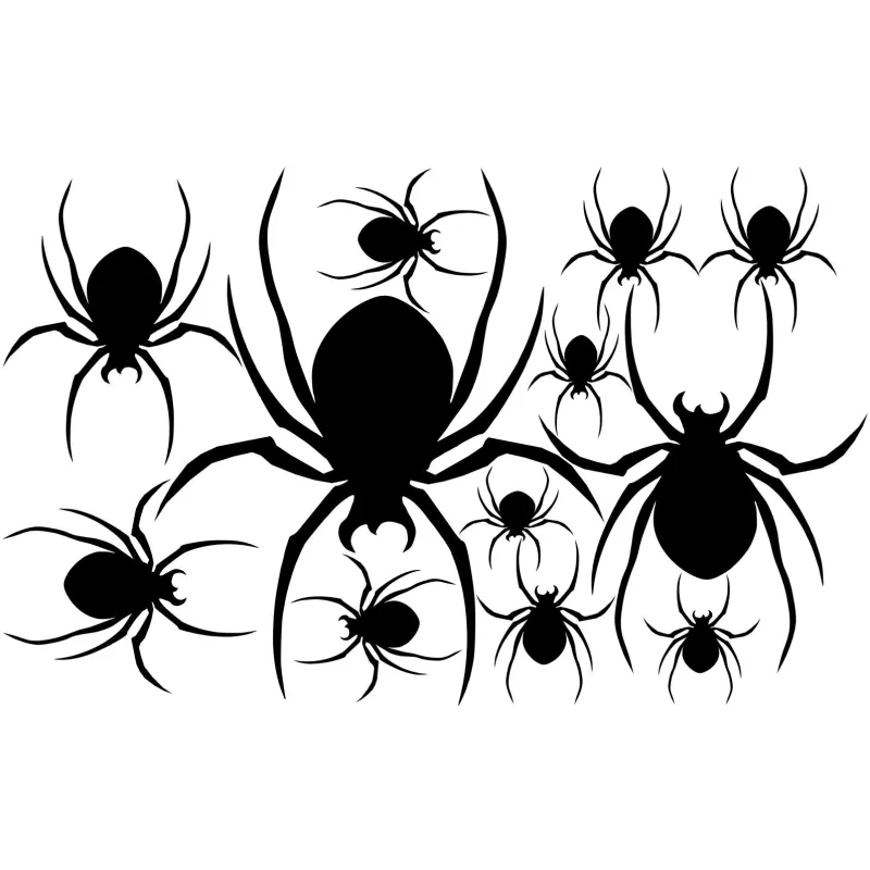 naklejki PAJĄKI zestaw Halloween - arkusz 28x45cm