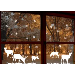 naklejki RENIFER GWIAZDKI zestaw 23 szt wzór 3