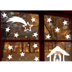 naklejki GWIAZDA BETLEJEMSKA i SZOPKA - wzór 9