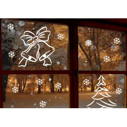 naklejki świąteczne DZWONECZKI - wzór 10