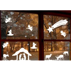 naklejki świąteczne ANIOŁKI - wzór 16