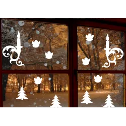 naklejki DEKORACJA ŚWIĄTECZNA na okno ścianę - wzór 17