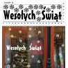naklejki WESOŁYCH ŚWIĄT 95x28cm - wzór 2