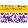 NAKLEJKI - MOTYLKI - 1,5cm i 2,5cm - 130 szt