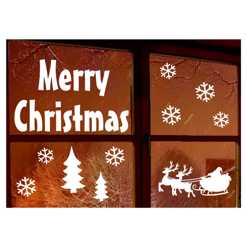 naklejki MERRY CHRISTMAS WESOŁYCH ŚWIĄT 