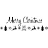 naklejki MERRY CHRISTMAS WESOŁYCH ŚWIĄT 95x28cm - wzór 7