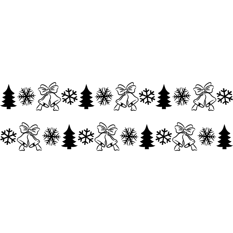 naklejki świąteczne BORDER 95x28cm