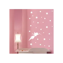 NAKLEJKI zestaw WRÓŻKA + 29 szt. GWIAZDEK