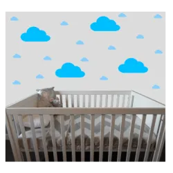 naklejki CHMURKI zestaw - 6 WZORÓW 45x45cm