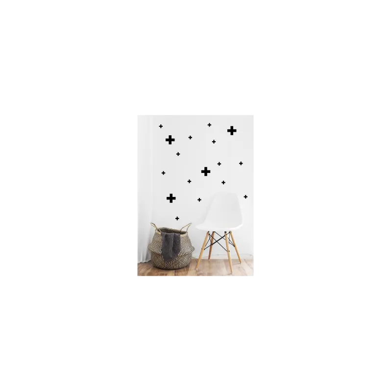 naklejki KRZYŻYKI PLUSY - 6 WZORÓW 45x45cm