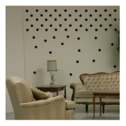 naklejki dekoracyjne GWIAZDKI 6 cm - 49 szt - wzory skandynawskie