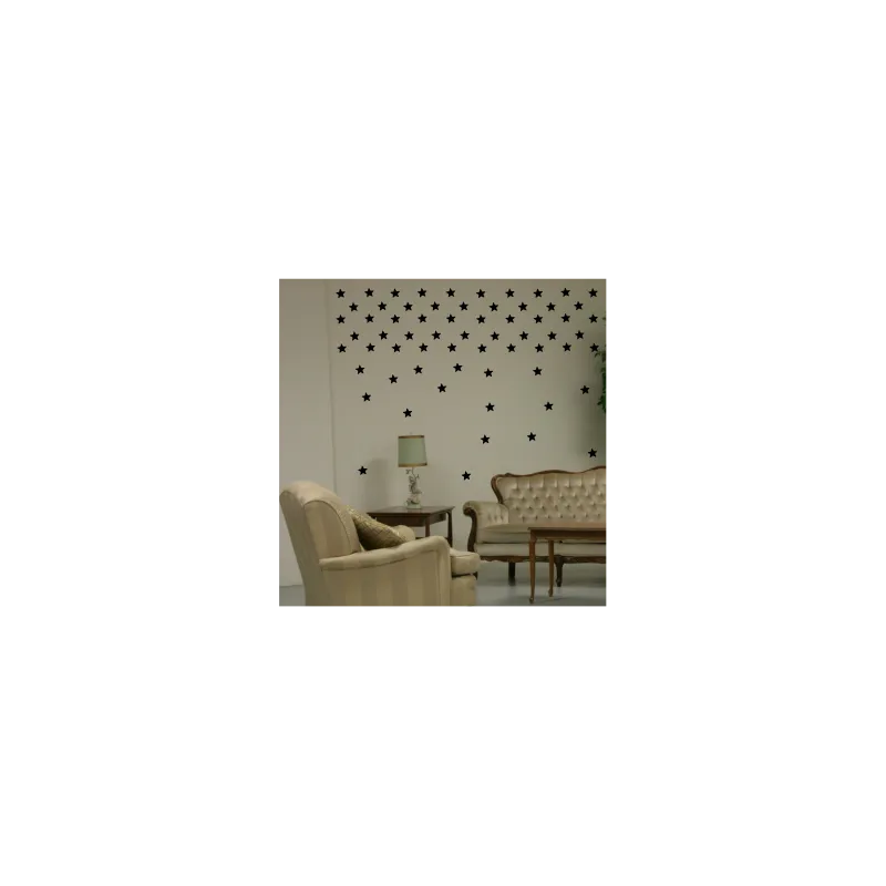 naklejki dekoracyjne GWIAZDKI 6 cm - 49 szt - wzory skandynawskie