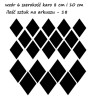 naklejki dekoracyjne KARO ROMBY 8 i 10 cm - 21 szt