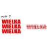 naklejki napis WIELKA wzór nr3